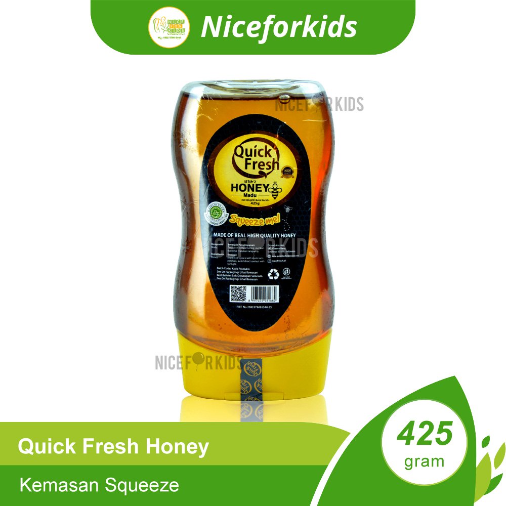 Quick Fresh Honey Squeeze 425GR / Madu Murni 425GR