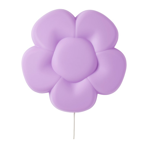 RV IKEA 533 UPPLYST Lampu Hias Dinding LED Bunga Ungu