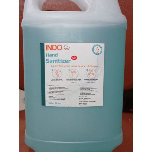 Hand Sanitizer Gel 5 Liter