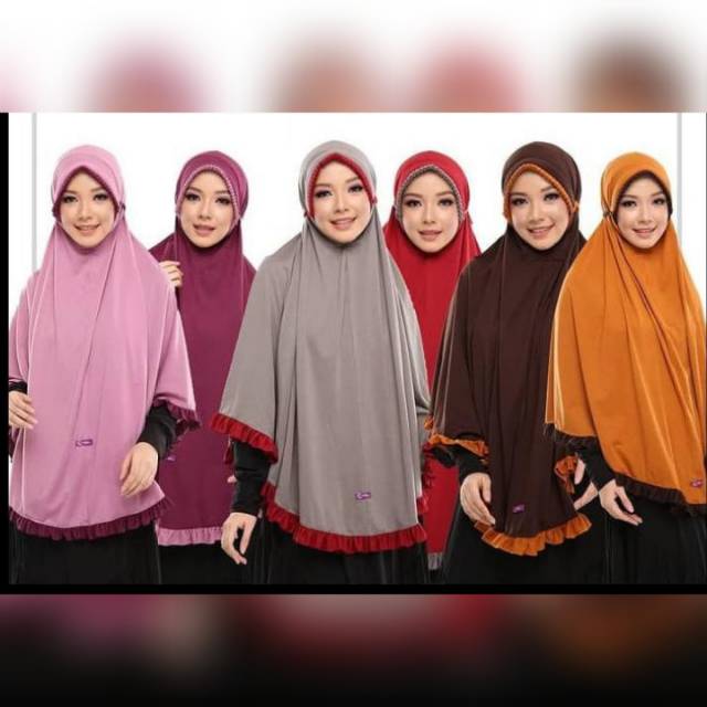 Hijab KCB Panjang depan 110cm Panjang Belakang 125cm / 110X135 Kaos