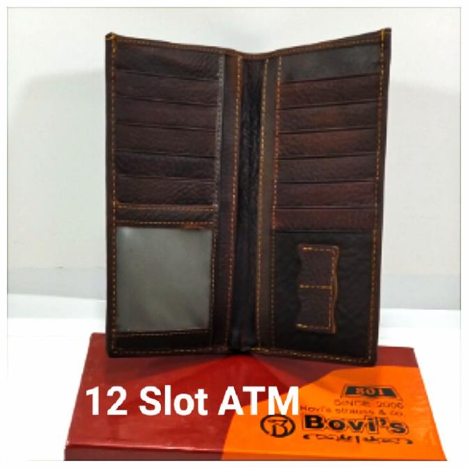 Barang Baru Dompet Pria Panjang Kulit Asli Resleting Luar