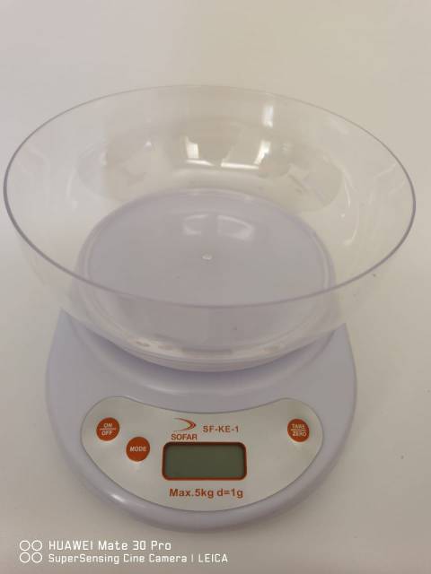 Timbangan Dapur Digital Mangkok / Timbangan Kue Mangkok Electronic Kitchen Scale 5kg