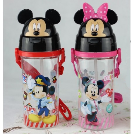 Botol Minum Karakter Mickey Minnie Drinking Bottle Water BPA Free Anti Bocor 4155/4156 580ml