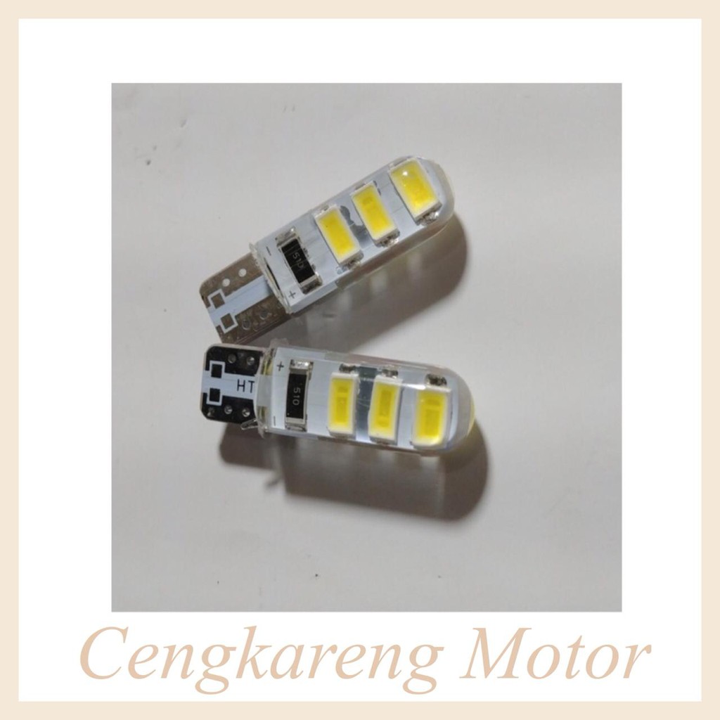 Lampu Senja Led Vario 125 Old Nmax Aerox Crystal Putih Terang 2 Pcs