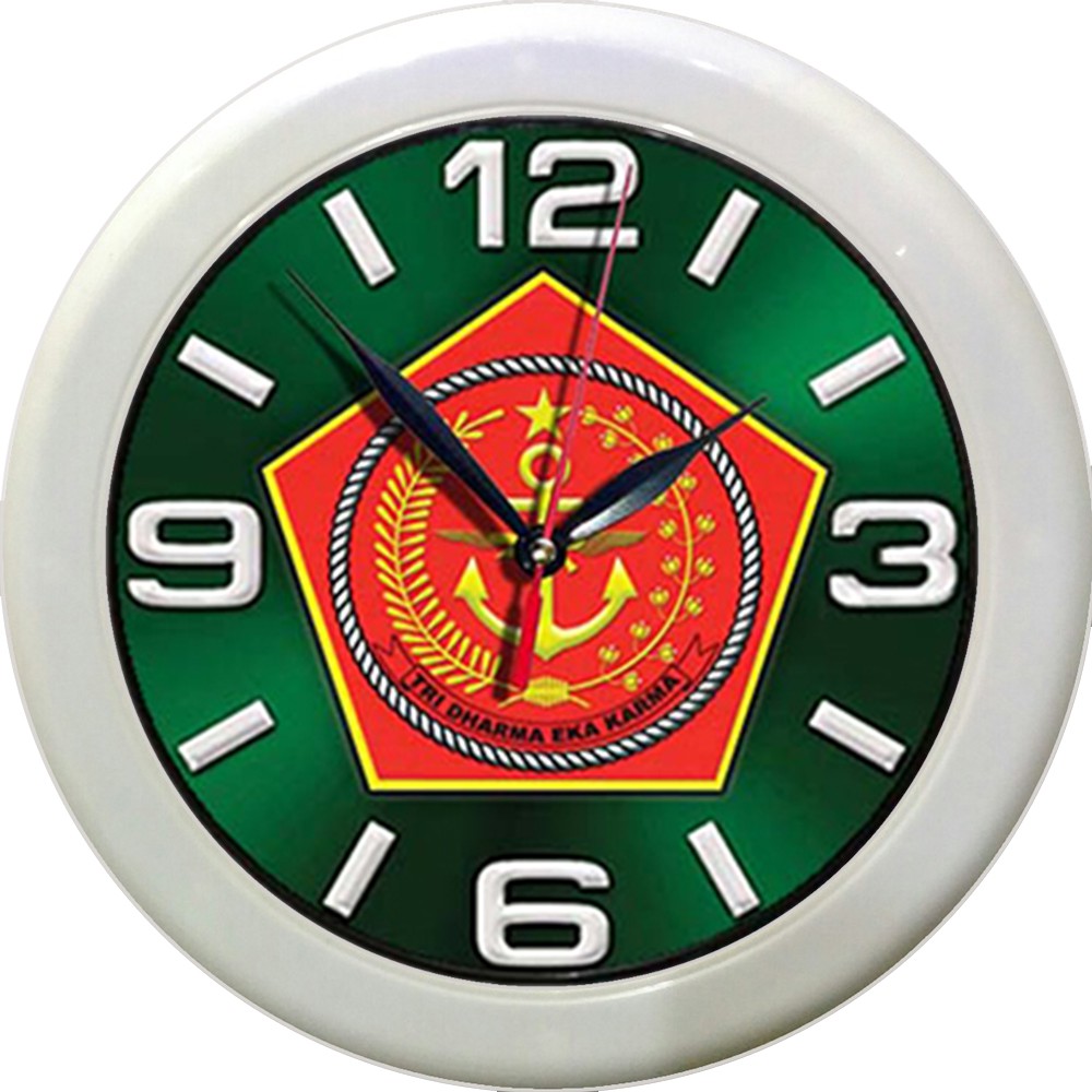 JAM DINDING LOGO TNI   (DIAMETER 30CM)