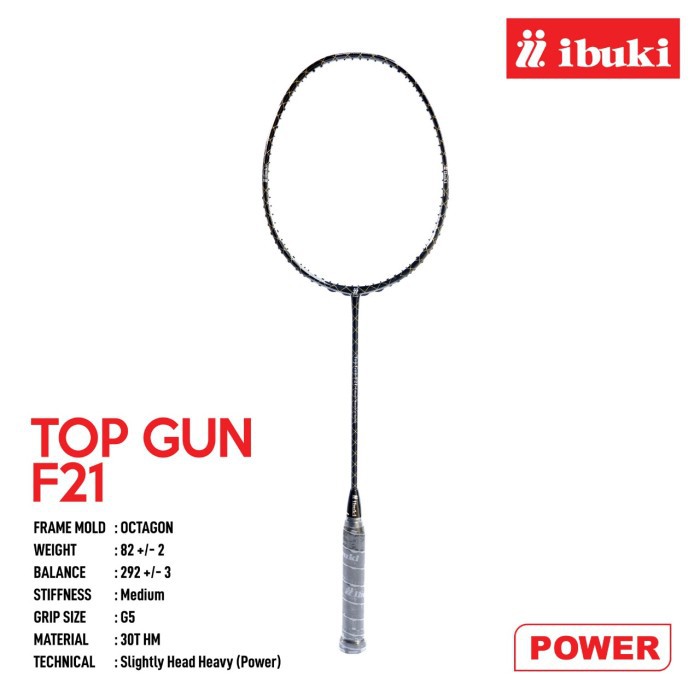 IBUKI TOP GUN F 21-Raket Badminton