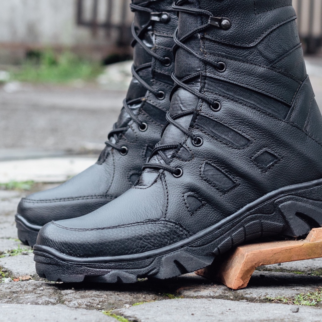 SEPATU PDL NINJA SWAT RUBTRACK RUBICON TACTICAL BOOTS KULIT ASLI PROYEK KERJA SAFETY DIJAMIN KULIT ASLI SEPATU SWAT