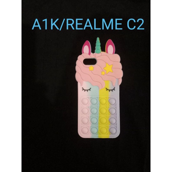 Case A1k/Realme C2 Casing Pop It Desain unicorn kuda poni