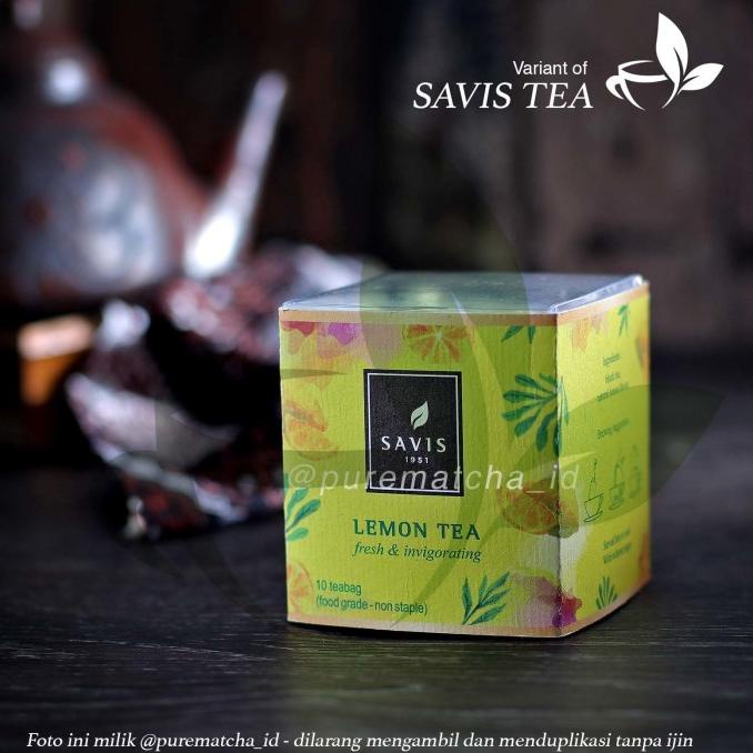 

[COD] Savis Tea - Premium Lemon Tea 10 Teabags Teh Celup Lemontea Cafe [Box] [COD]