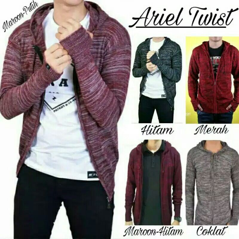 JAKET RAJUT PRIA,JAKET RAJUT TUWTON ARIEL || JAKET RAJUT GREENLIGHT