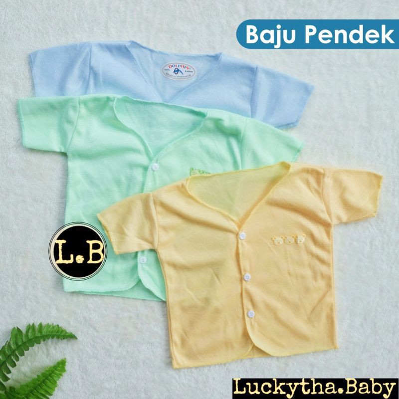 baju DOLPHIN /BAJU bayi Newborn PENDEK DOLPHIN POLOS COTTON / BAJU PENDEK DOLPHIN