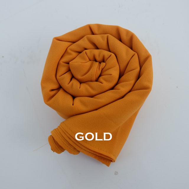 Jilbab Pashmina Sabyan - Kerudung Pasmina Diamond Italiano Pinggir NECI-SABYAN,gold