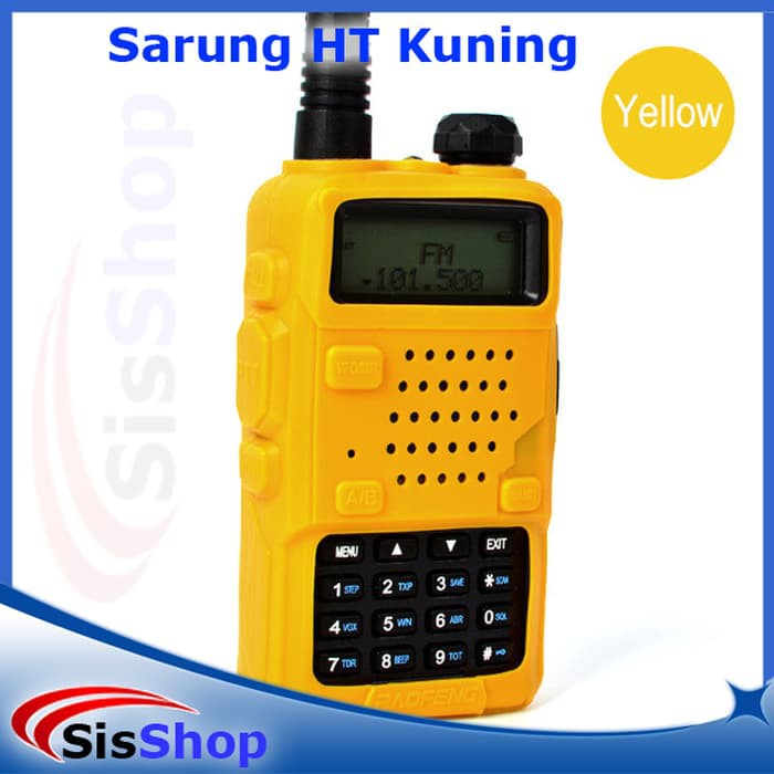 Sarung Cover HT Baofeng UV-5R UV-5RA UV5R UV5RA warna Kuning