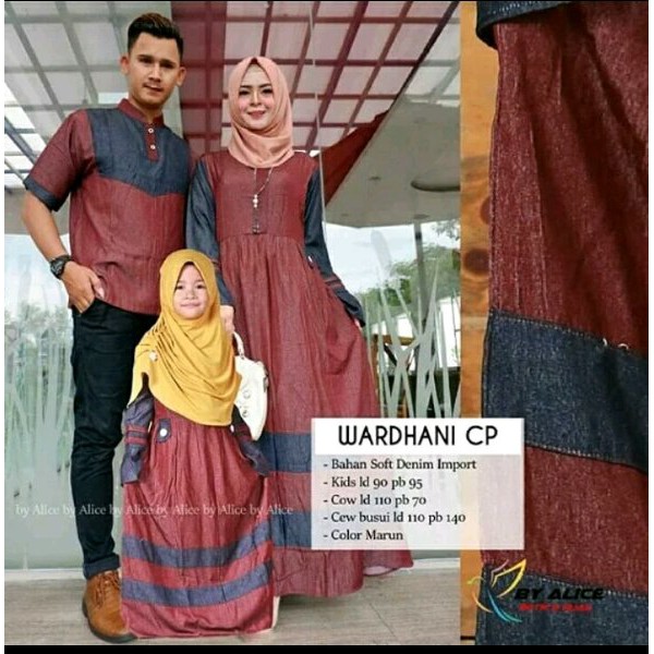 Baju Muslim Couple - Gamis Couple Family - Kebaya Couple - Couple Keluarga