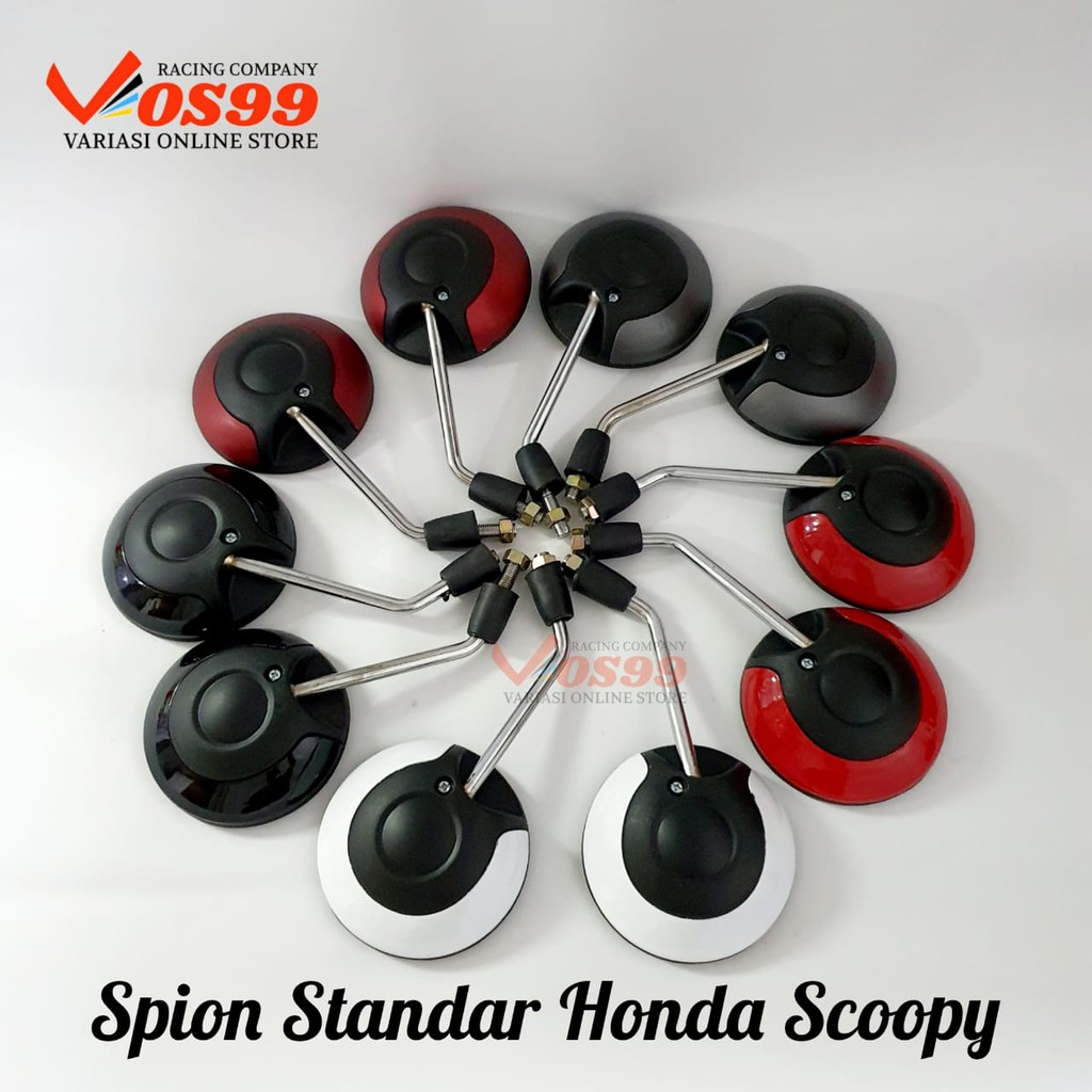 SPION STANDAR SCOOPY DRAT HONDA WARNA TANGKAI CROME