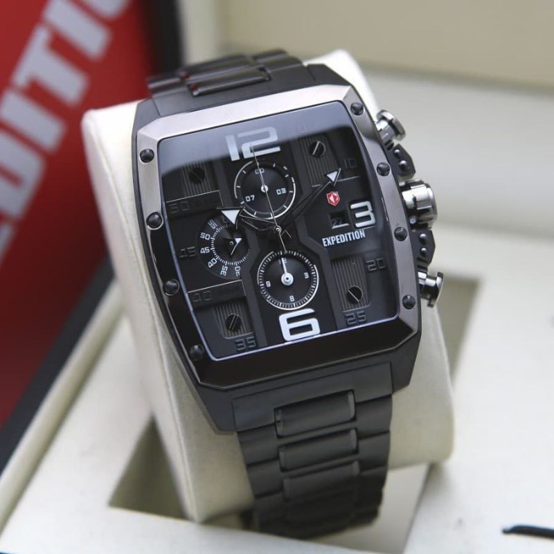 Jam Tangan Expedition E6636 M Full Black Original