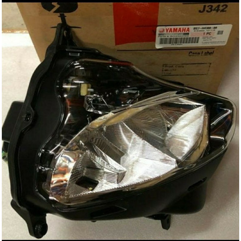 HEADLIGHT ASSY HEADLAMP REFLEKTOR LAMPU DEPAN KIRI NEW R 25 R25 2019 KIRI ORI YAMAHA BS7-H4300-00