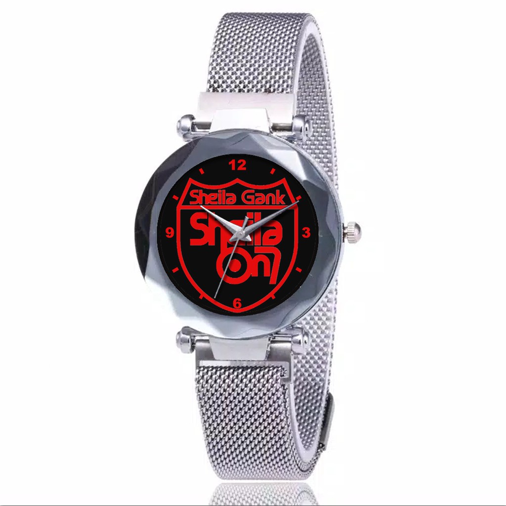 Jam Tangan Wanita Custom - SHEILA ON 7 MOTIF 1 Free Box &amp; Batre Cadangan