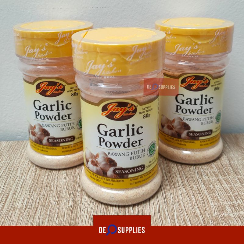 

Jay's Garlic Powder 80gr - Bubuk Bawang Putih Jays Tabur Bumbu Dapur Masakan Jay