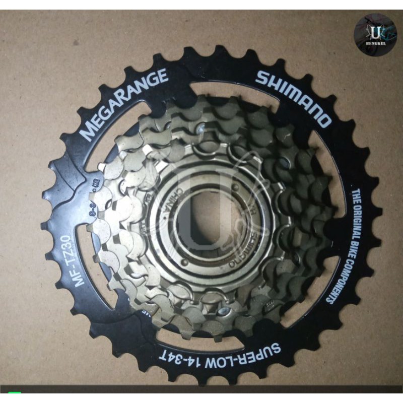 Freewheel Gir Belakang Sprocket Megarange 6 Speed Shimano Ulir Sepeda Lipat Minion Gunung Balap