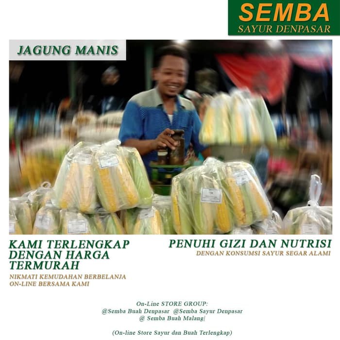 

JAGUNG MANIS sayur sayuran DENPASAR BALI sembako bumbu dapur lauk bahan makanan murah fresh