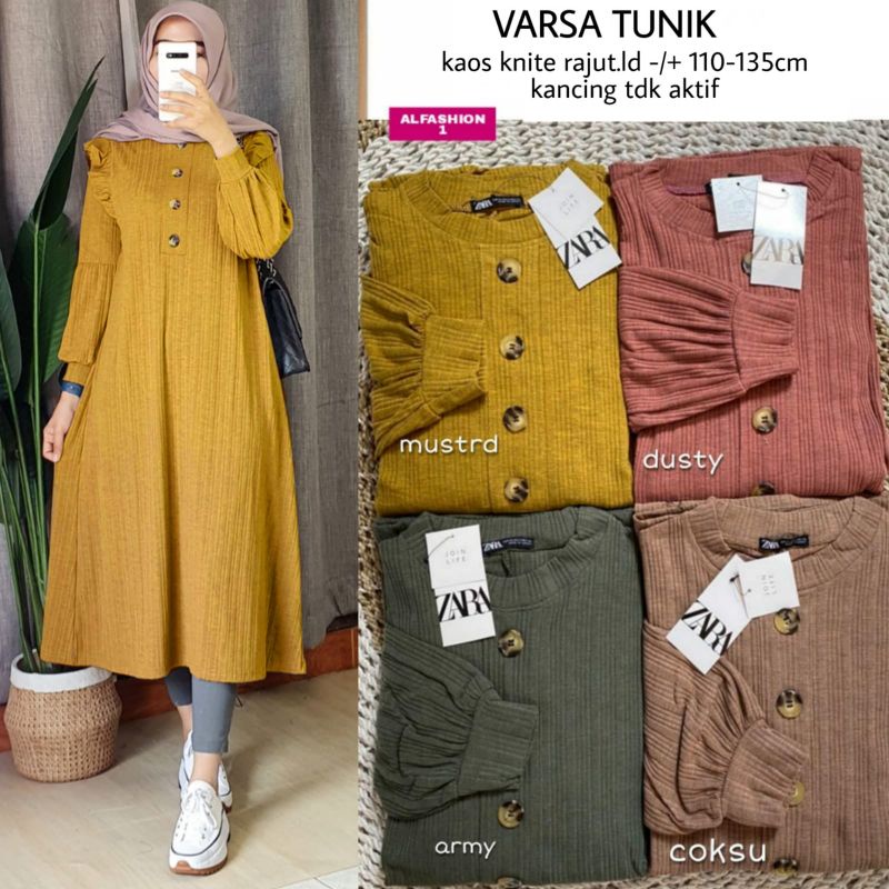 Varsa tunik kaos knite rajut
