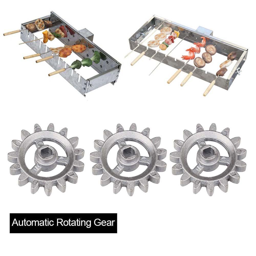 [Elegan] Rotary Frame Aksesoris Rolling Adjustable DIY Tusuk Alat Tipe Datar Jarum Kue Barbekyu BBQ Aksesoris