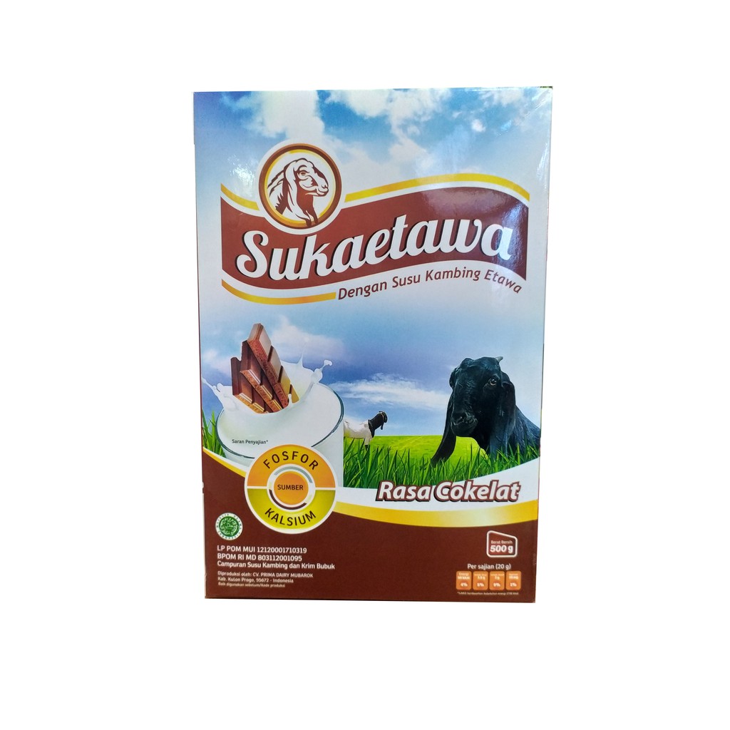 

Susu Kambing SUKAETAWA Rasa Cokelat 500gr