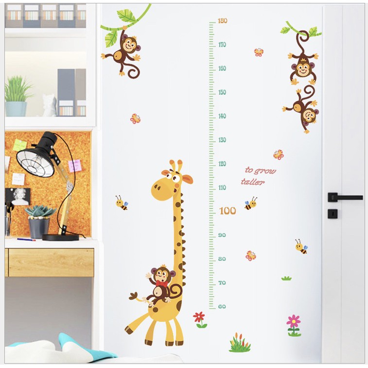 Sticker dinding murah Wall Sticker Wall Stiker Dinding Ukur Tinggi Badan stiker murah