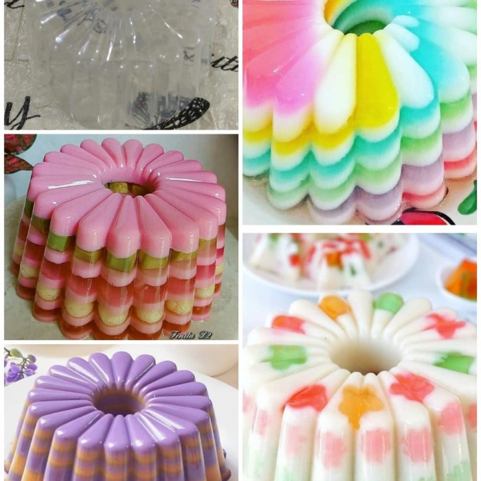 Cetakan Puding Plastik Diameter 15 cm T 7 cm. Bahan plastik - 803