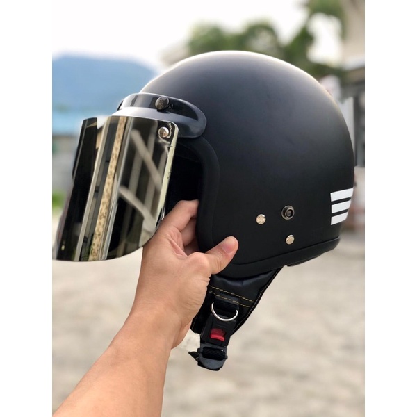 Helm Bogo Classic Dewasa Wanita Pria Cepol Hijab Retro SNI