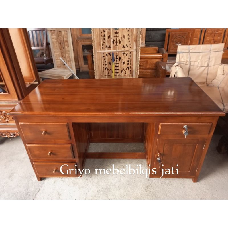 meja kantor jati meja guru