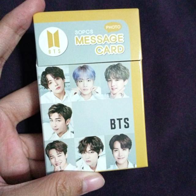Jual BTS message card from Korea | Shopee Indonesia