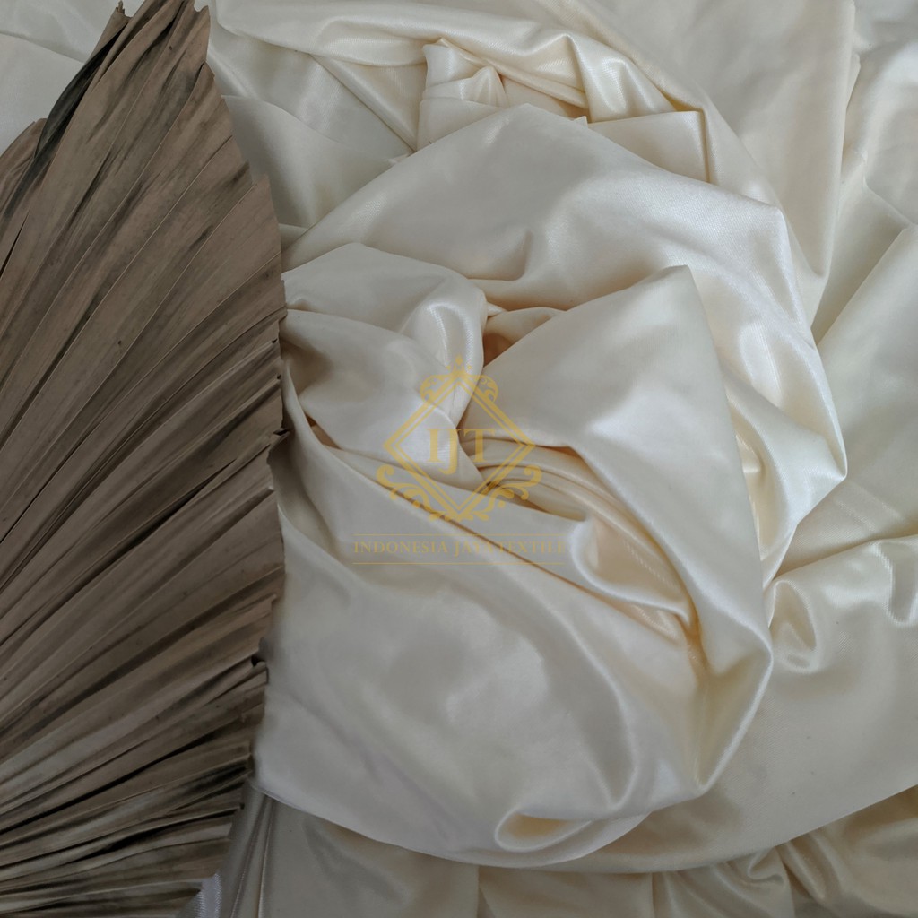 (HARGA PER METER) KAIN DEKORASI, FILAMIN, ABUTAI, KAIN DEKOR, HAIKIT, HYGET (WARNA 1)-Cream Pucat