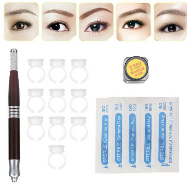 Paket Belajar Sulam / Set Pen Microblading Premium / TAto /tattoo