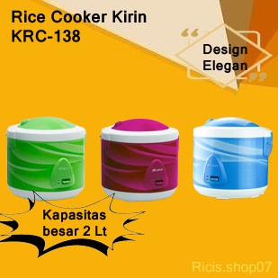 New Arrival Magic Com / Rice Cooker Kirin KRC-138 / KRC 138 / KRC138 2 Liter 3 in 1