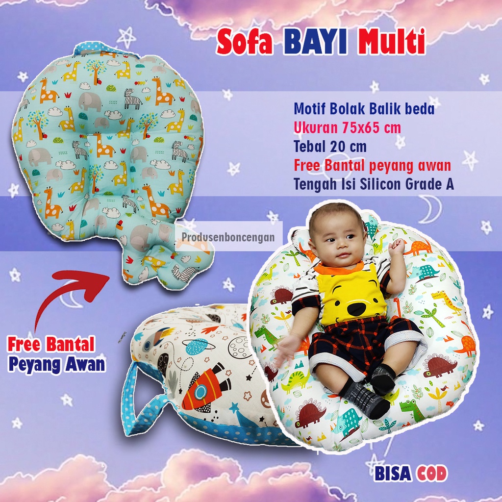 FREE bantal peyang Sofa Bayi Jumboo Empuk