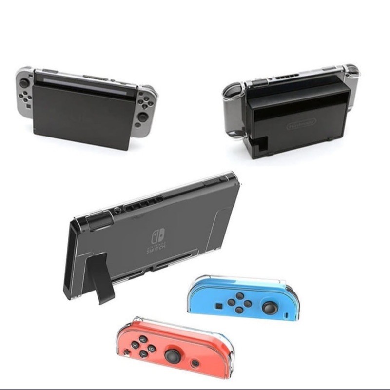 Nintendo Switch Crystal Case Mika Dockable Clear Casing Bening v1 v2