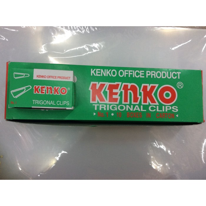 

Paper clips / Penjepit Kertas kenko NO.1 (per pak isi 10 box )
