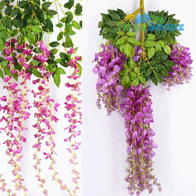 [ 12 PCS ] Wisteria Kecil Gantung Plastik