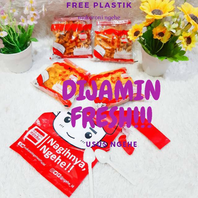 

[DIJAMIN FRESH] JASTIP USUS MAKARONI NGEHE ORIGINAL 100% JAJANAN KEKINIAN SURABAYA