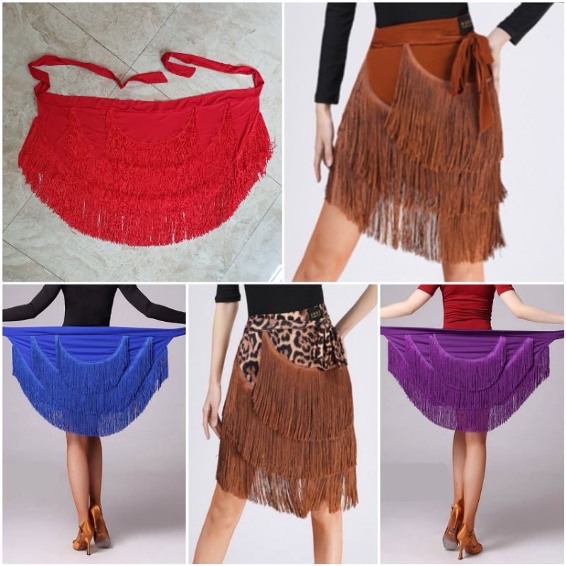 ROK RUMBAI IKAT DANSA LINE DANCE KOSTUM PAKAIAN SENAM TARI WANITA WOMEN FLARE SKIRT IKAT
