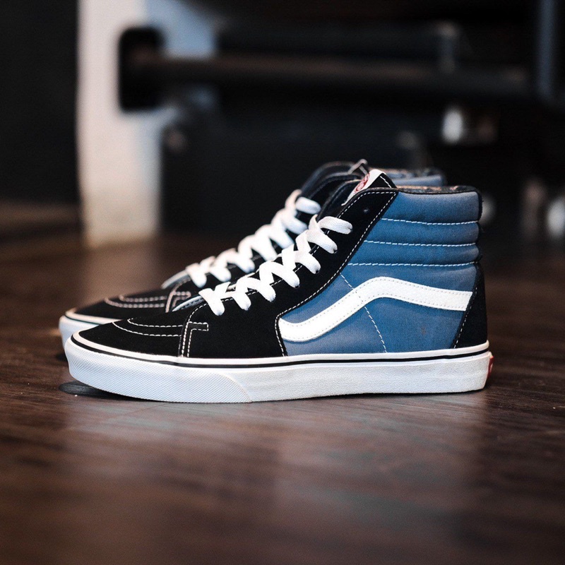 V4NS SK8-HI NAVY WHITE CLASSIC ORIGINAL 100% ( Global )