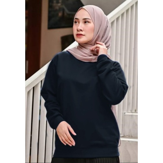 Kaos Lengan Panjang polos / Kaos Sweatshirt / Atasan Wanita / Atasan Wanita Lengan Panjang