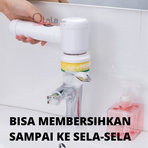 MAGIC BRUSH SIKAT DAPUR ELEKTRIK CUCI PIRING OTOMATIS OLL-S8817