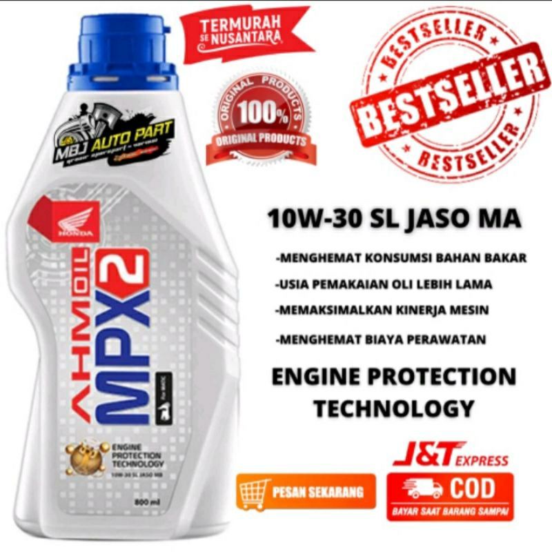 OLI MPX2 PERBOTOL MOTOR MATIC AHM Oli Sepeda Motor Honda