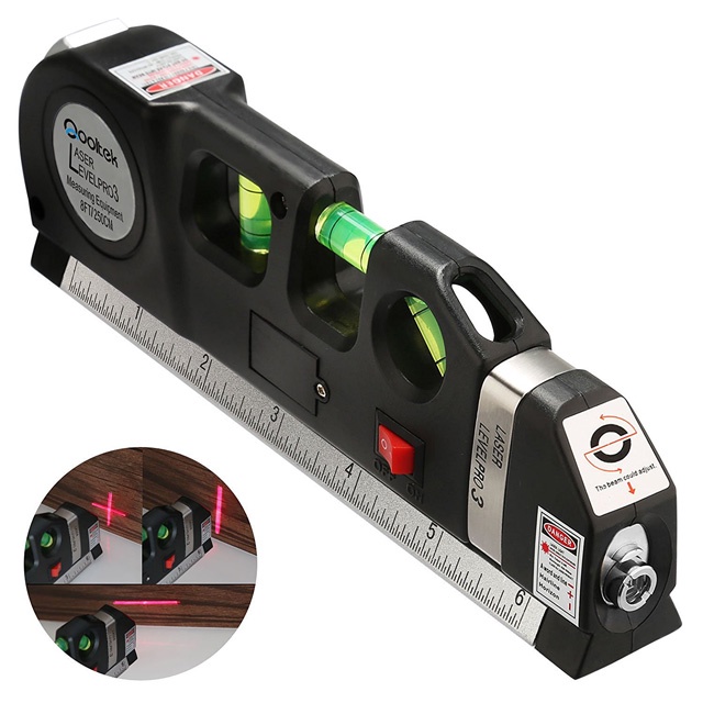 Waterpass Laser Digital Level Measure Tape Aligner Ruler Level Pro3