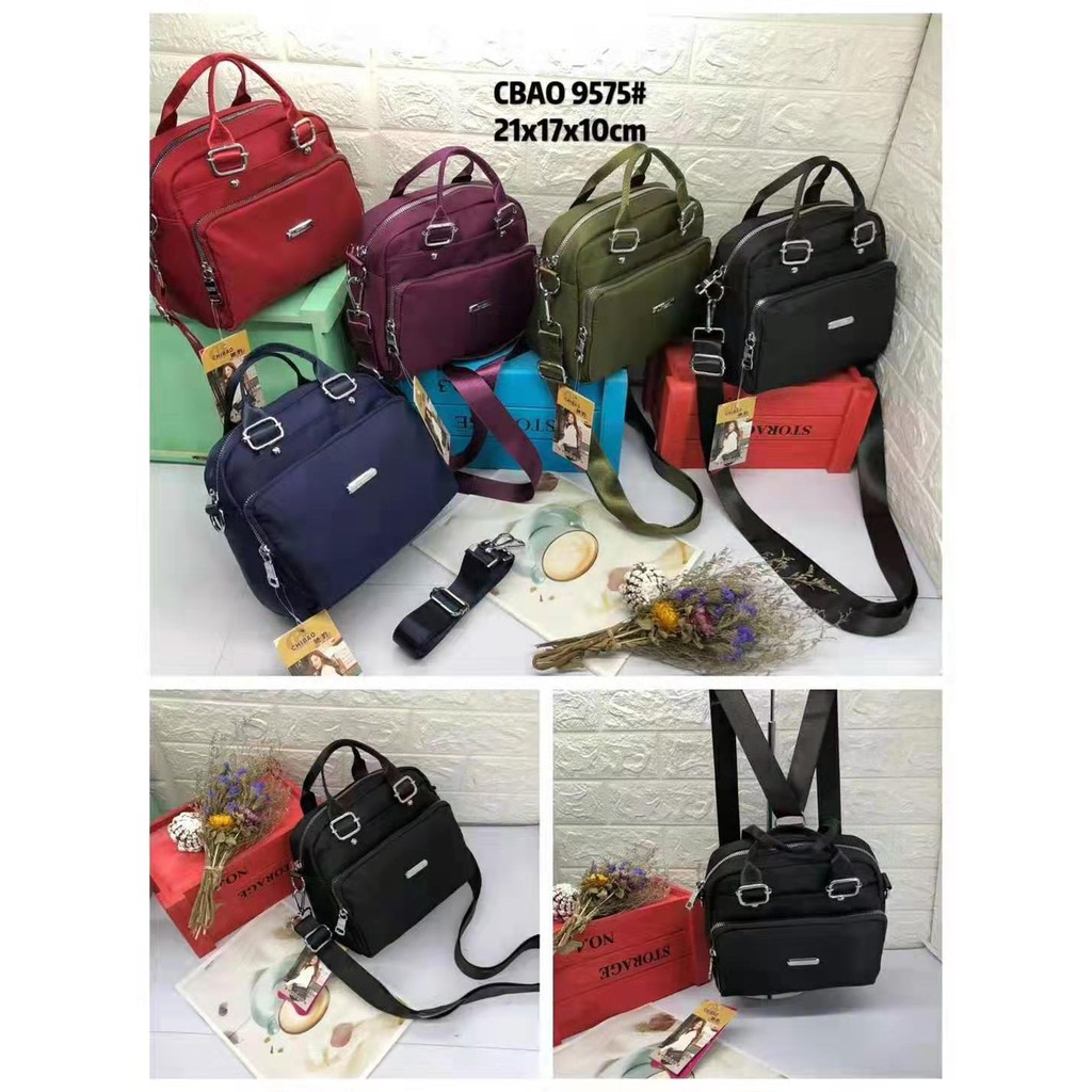 Tas Wanita Import Jinjing dan Selempang CHIBAO Mini CB9575 9575 3 in 1 Bahan Parasut Kualitas Super