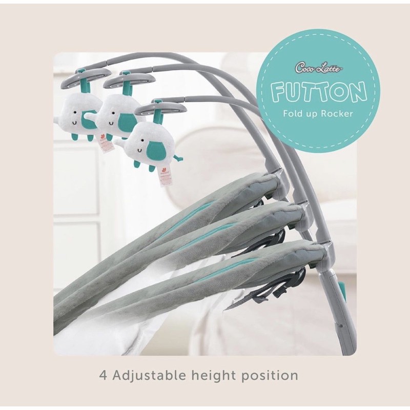 Cocolatte Futton Rocker - Cocolatte Bouncer/Bouncer bayi/Baby bouncer-4