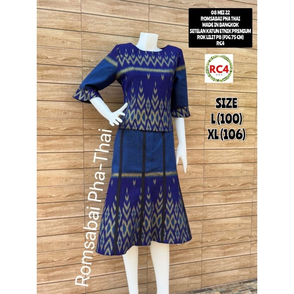 Stelan Rok Romsabai PHA THAI Etnik Bangkok